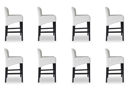 8x Bar Hocker Barhocker Tresen Stuhl Stuhl Set Stühle Polster Sitz Garnitur